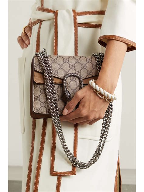 gucci dionysus mini gg shoulder bag in beige ebony|Gucci dionysus black suede.